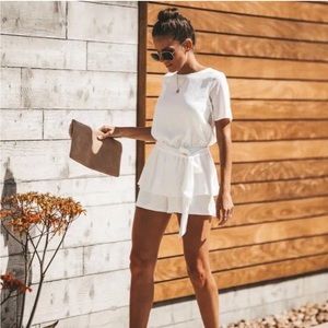 Naked Zebra white romper